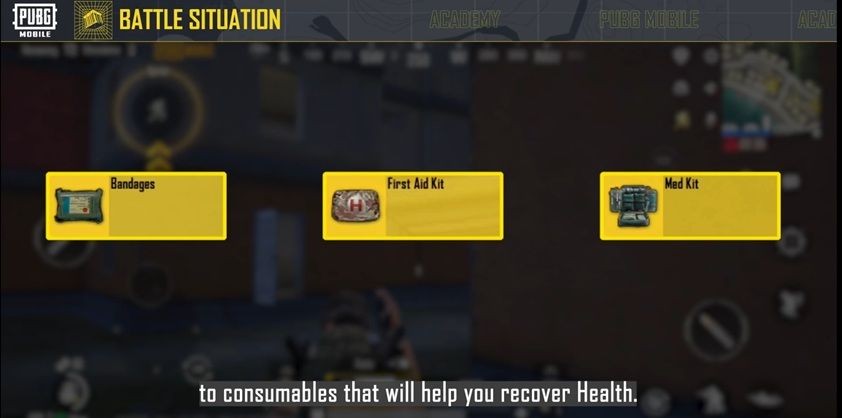 เทคนิคการฟื้นเลือดใน PUBG Mobile 