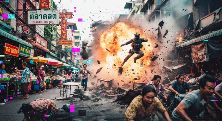 ภาพแตก เมื่อกำหนดฉาก Fast Scene Cut โดย Kling AI
