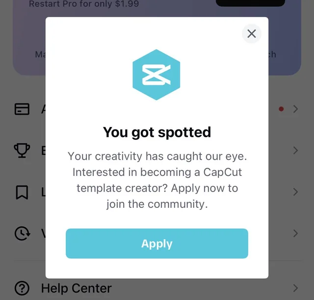 You got spotted capcut