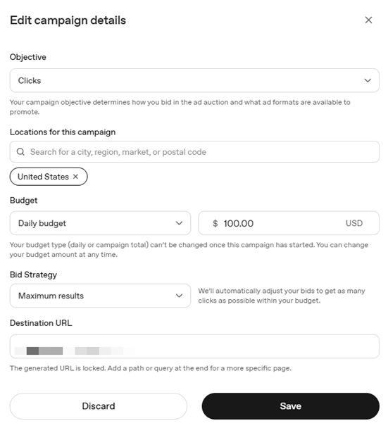ล็อกอินด้วย Gmail เพื่อเข้าหน้า edit campaign details